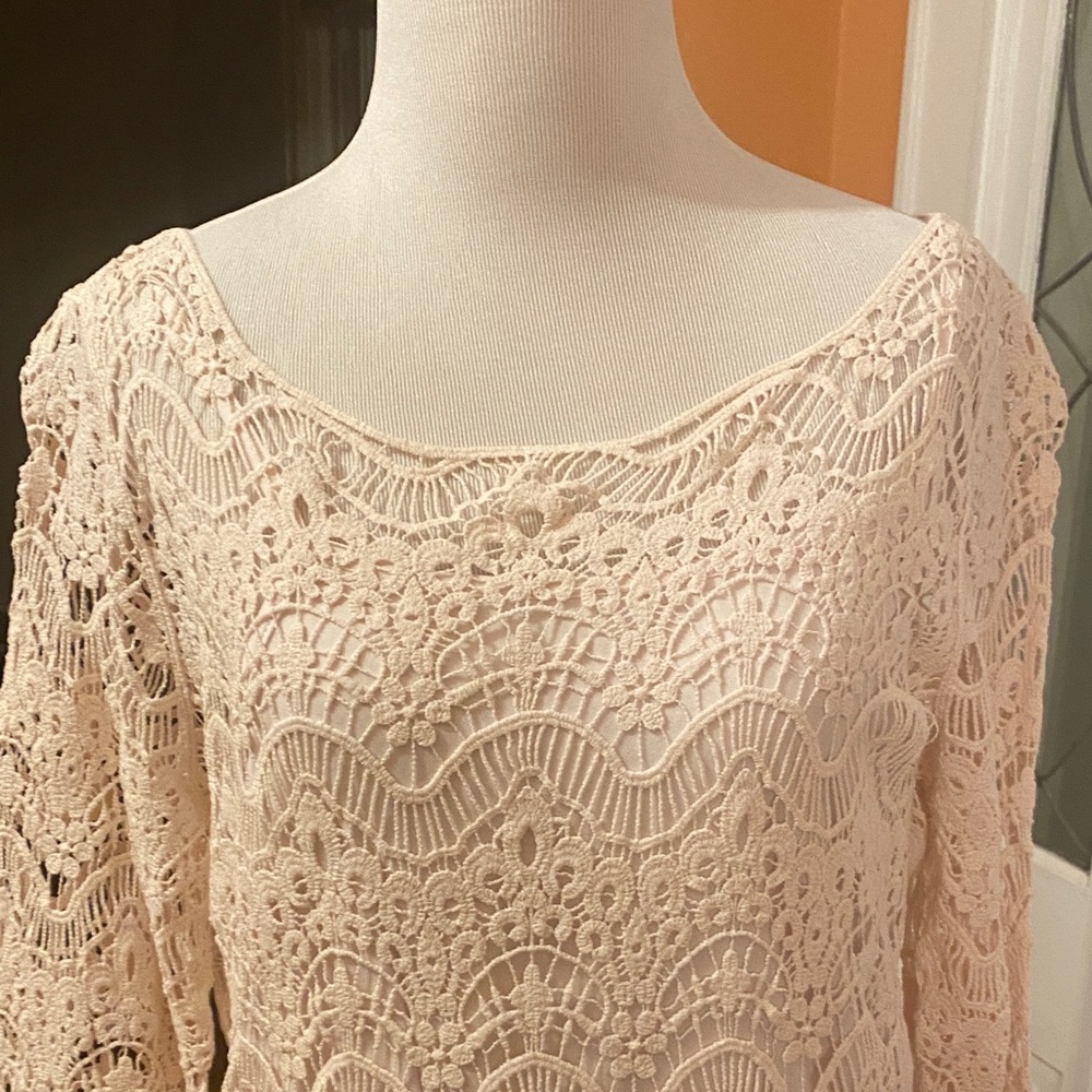 Ralph Lauren Lace Dress in Pale Pink